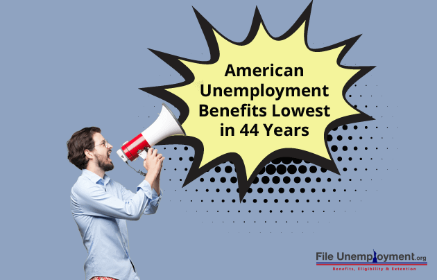 American Unemployment Benefits at 44 Year Low