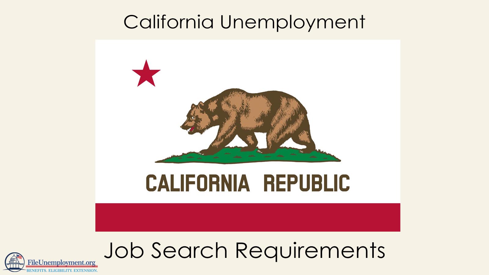 Work search requirements for California unemployment benefits
